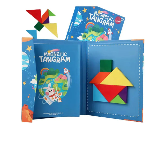 Carte magnetică de tip Tangram, 3 ani+ - Bebeboo - Totul pentru copii. Jucării, Hăinuțe, Perne, Mobilier, Textile