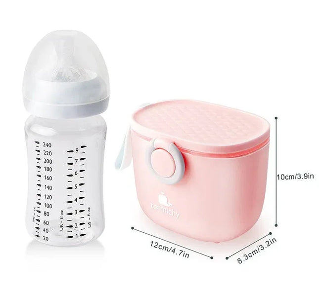 Recipient lapte praf – Pink, material PP, 0 luni + - Bebeboo - Totul pentru copii. Jucării, Hăinuțe, Perne, Mobilier, Textile