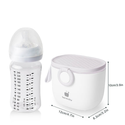 Recipient lapte praf  – Light Grey, material PP, 0 luni +