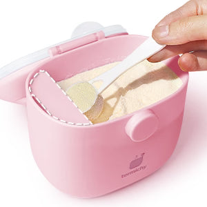 Recipient pentru lapte praf – Baby Pink, 500 ml, material PP, 0 luni+