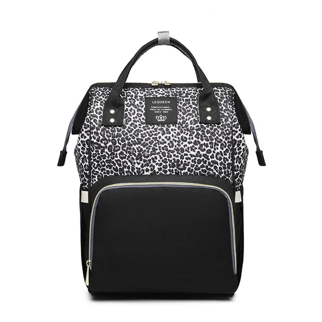 Rucsac Animal Print pentru mamici si bebelusi, marime universala, diverse culori, 42 x 26 x 15 cm