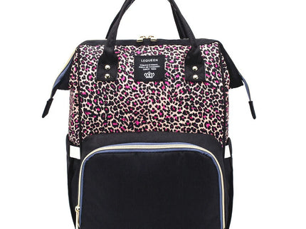Rucsac Animal Print pentru mamici si bebelusi, marime universala, diverse culori, 42 x 26 x 15 cm