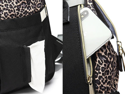 Rucsac Animal Print pentru mamici si bebelusi, marime universala, diverse culori, 42 x 26 x 15 cm