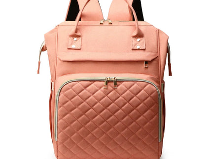 Rucsac multifunctional pentru mamici si bebelusi, marime universala, Roz, 38 x 29 x 16 cm