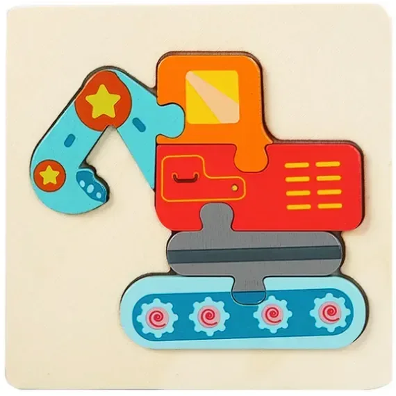 Puzzle din Lemn – Mijloace de Transport - Bebeboo - Totul pentru copii. Jucării, Hăinuțe, Perne, Mobilier, Textile