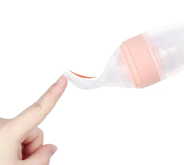Alimentator pentru Fructe și Legume| Silicon, 15x6.5 cm, roz - Bebeboo - Totul pentru copii. Jucării, Hăinuțe, Perne, Mobilier, Textile