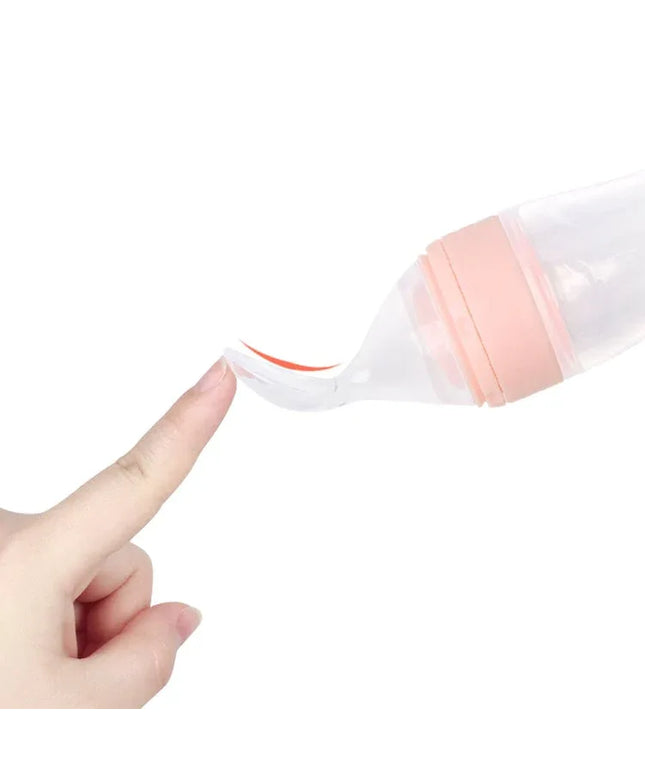 Alimentator pentru Fructe și Legume| Silicon, 15x6.5 cm, roz - Bebeboo - Totul pentru copii. Jucării, Hăinuțe, Perne, Mobilier, Textile