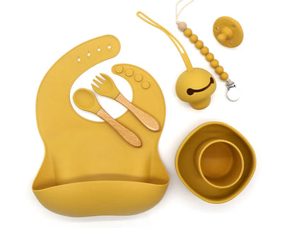 Set diversificare bebelusi 8 piese – Mango, 6 luni+, silicon