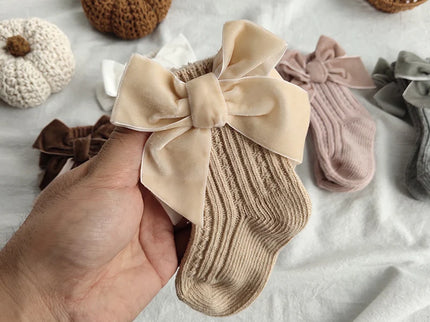 Sosete elegante pentru fetite, Carmen - Beige, diverse marimi, bumbac + elastan