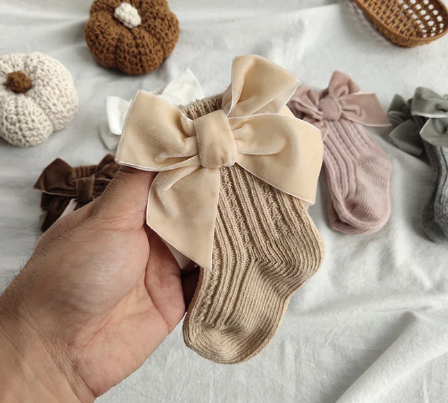 Sosete elegante pentru fetite, Carmen - Beige, diverse marimi, bumbac + elastan