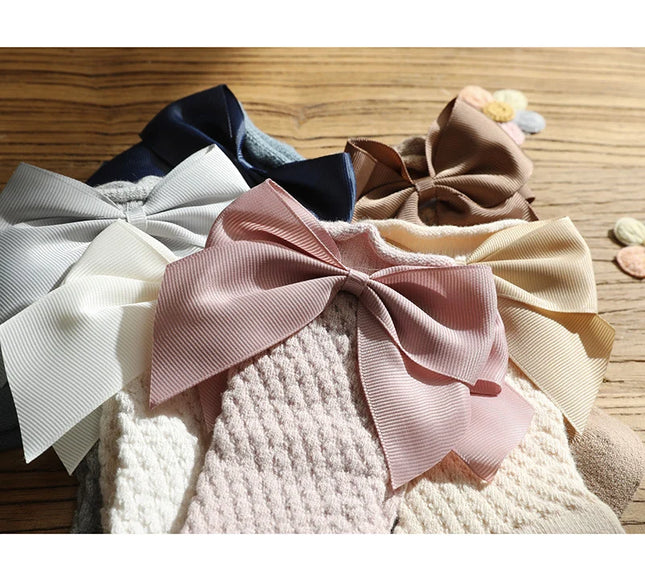 Sosete lungi pentru fetite, Bella - Ivory, diverse marimi, bumbac + elastan
