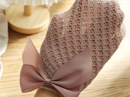 Sosete lungi pentru fetite, Bella - Rose Pink, diverse marimi, bumbac + elastan
