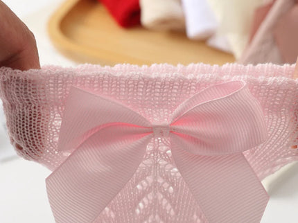 Sosete lungi pentru fetite, Karina - Pink, diverse marimi, bumbac + elastan