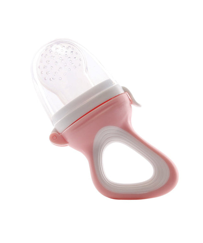 Suzeta pentru Fructe și Legume - silicon alimentar de înaltă calitate și polipropilenă (PP), fără BPA, roz