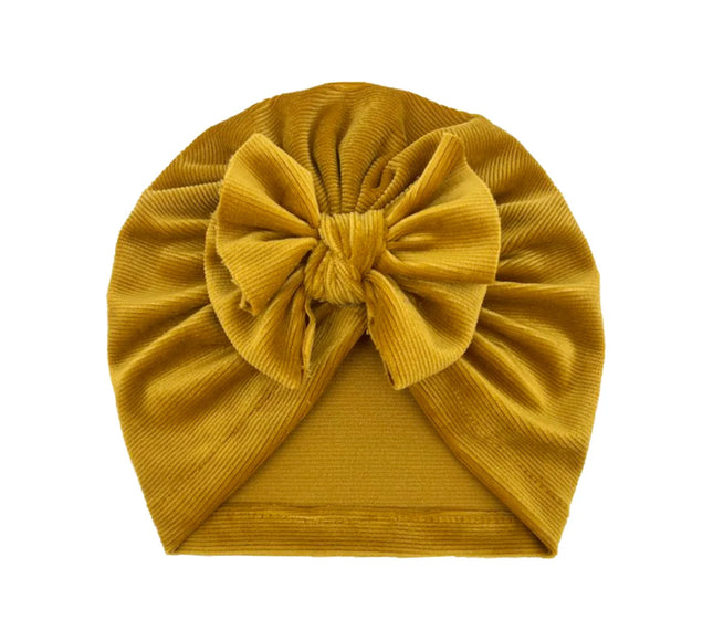 Turban pentru fetite Velvet - Gold, 2-4 ani, poliester