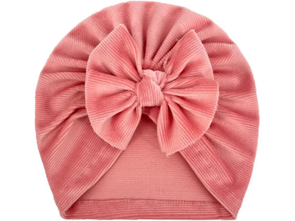 Turban pentru fetite Velvet - Pink, 2-4 ani, poliester