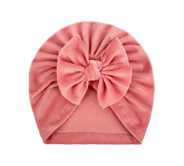 Turban pentru fetite Velvet - Pink, 2-4 ani, poliester