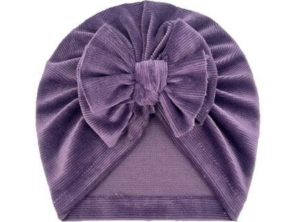 Turban pentru fetite Velvet - Purple, 2-4 ani, poliester