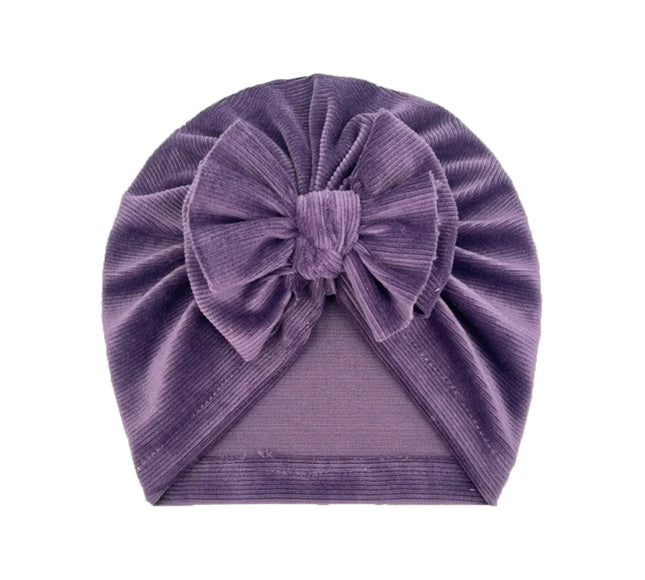 Turban pentru fetite Velvet - Purple, 2-4 ani, poliester