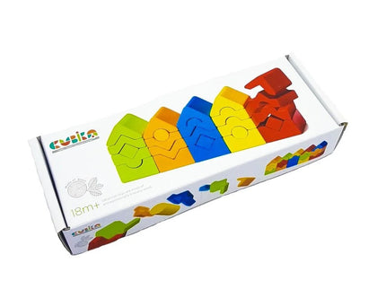 Jucarie din lemn, Cubika - Turnulete pentru indemanare