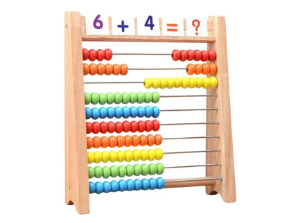 Abac vertical din lemn, cu 120 de carduri, 3 ani+ - Bebeboo - Totul pentru copii. Jucării, Hăinuțe, Perne, Mobilier, Textile