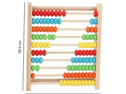 Abac educativ din lemn cu bile colorate - Bebeboo - Totul pentru copii. Jucării, Hăinuțe, Perne, Mobilier, Textile