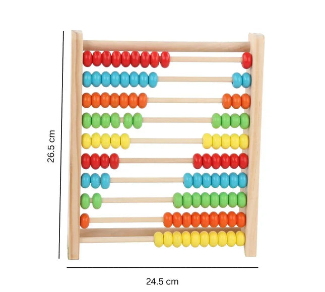 Abac educativ din lemn cu bile colorate - Bebeboo - Totul pentru copii. Jucării, Hăinuțe, Perne, Mobilier, Textile