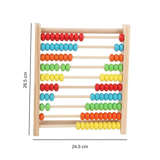 Abac educativ din lemn cu bile colorate - Bebeboo - Totul pentru copii. Jucării, Hăinuțe, Perne, Mobilier, Textile