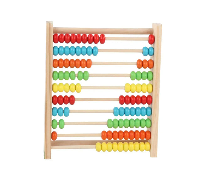 Abac educativ din lemn cu bile colorate - Bebeboo - Totul pentru copii. Jucării, Hăinuțe, Perne, Mobilier, Textile