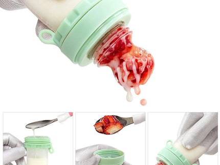 Alimentator pentru fructe, 6 luni+, diverse culori, silicon, 15x6,5 cm