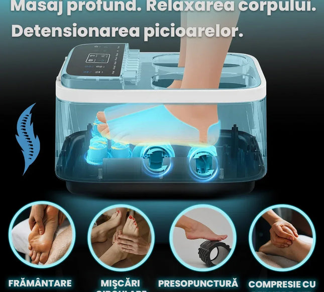 Aparat Masaj Gravide, Masaj Picioare si Talpi pentru Relaxare, Functii de Reflexoterapie, Role Masat si Incalzit Talpa, Perne Compresie, Sterilizare UV, Circulatie Imbunatatita, 4 Programe, Negru - Bebeboo - Totul pentru copii. Jucării, Hăinuțe, Perne, Mobilier, Textile