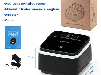 Aparat Masaj Gravide, Masaj Picioare si Talpi pentru Relaxare, Functii de Reflexoterapie, Role Masat si Incalzit Talpa, Perne Compresie, Sterilizare UV, Circulatie Imbunatatita, 4 Programe, Negru - Bebeboo - Totul pentru copii. Jucării, Hăinuțe, Perne, Mobilier, Textile