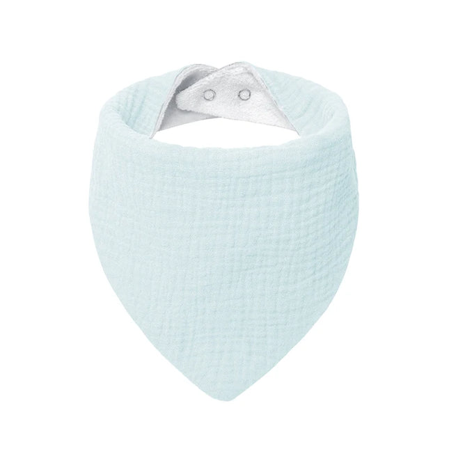Baveta tip bandana pentru bebelusi, diverse culori, 0 luni+, muselina + bumbac terry