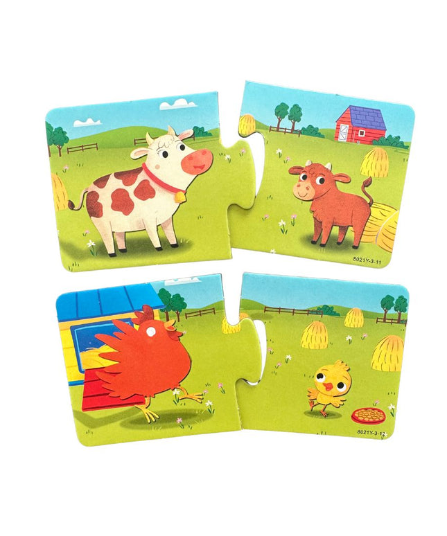 Puzzle educativ Baby Logic, joc de asociere mamă-pui