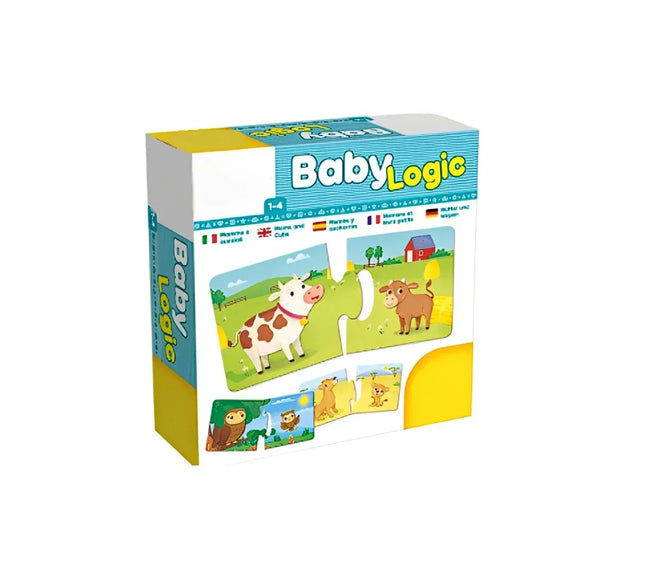 Puzzle educativ Baby Logic, joc de asociere mamă-pui - Bebeboo - Totul pentru copii. Jucării, Hăinuțe, Perne, Mobilier, Textile
