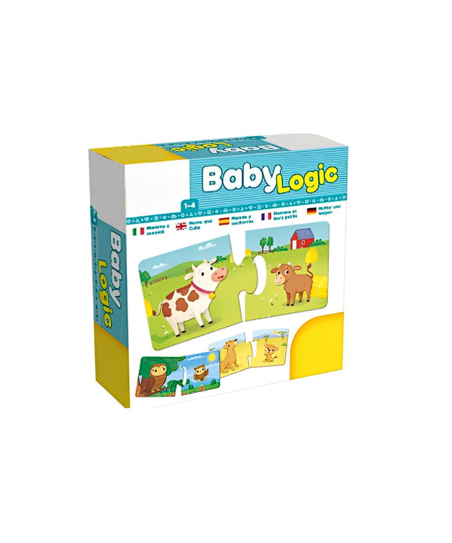 Puzzle educativ Baby Logic, joc de asociere mamă-pui