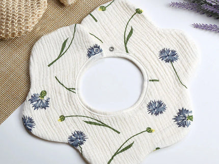 Baveta din bumbac organic pentru bebelusi, Model 3 – Chicory, 0 luni+