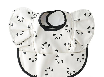 Baveta impermeabila pentru fetite, Model 1 - Panda, 12-36 luni, poliester