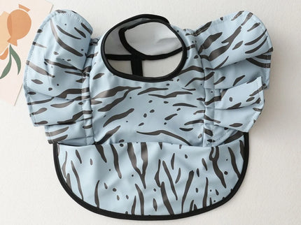 Baveta impermeabila pentru fetite, Model 1 - Zebra, 12-36 luni, poliester