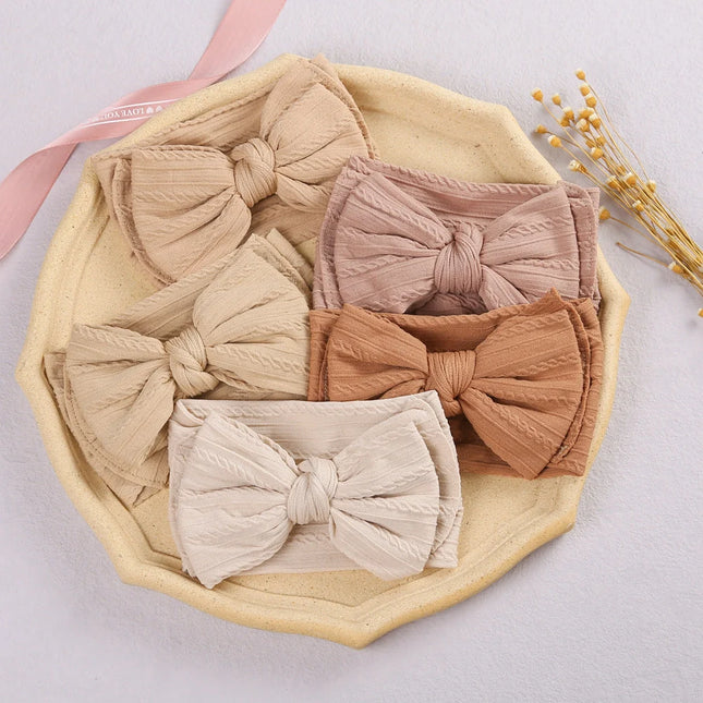 Bentita pentru fetite Elegant Touch – Biscuit, 2-4 ani, poliester