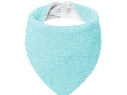 Baveta tip bandana pentru bebelusi, diverse culori, 0 luni+, muselina + bumbac terry