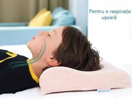 Perna pentru copii Toddler - Pattern Roz 24+ luni Hipoalergenica, din spuma cu memorie - Bebeboo - Totul pentru copii. Jucării, Hăinuțe, Perne, Mobilier, Textile
