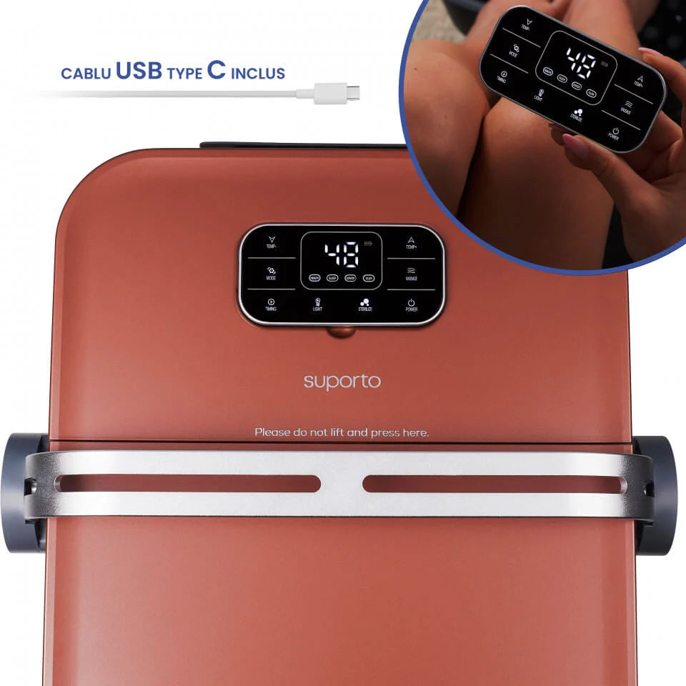 Aparat Masaj Gravide pentru Picioare, Cadita Hidromasaj Pentru Picioare, Aparat Pedichiura Cu Masaj Si Sterilizare Cu Ozon