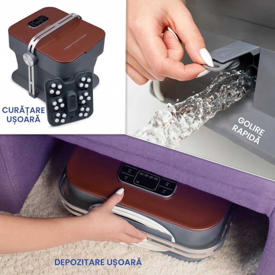 Aparat Masaj Gravide pentru Picioare, Cadita Hidromasaj Pentru Picioare, Aparat Pedichiura Cu Masaj Si Sterilizare Cu Ozon