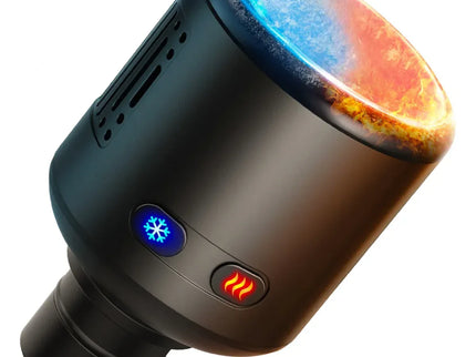 Cap de Masaj Premium cu încălzire și Răcire Activa, Compatibil cu Pistoalele de Masaj Suporto, Terapie termica, 4 Niveluri de temperatura, Baterie 900 mAh, Negru - Bebeboo - Totul pentru copii. Jucării, Hăinuțe, Perne, Mobilier, Textile