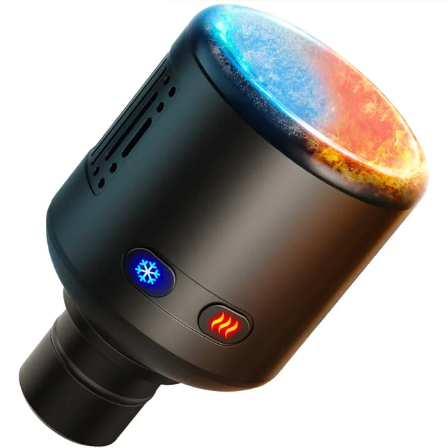 Cap de Masaj Premium cu încălzire și Răcire Activa, Compatibil cu Pistoalele de Masaj Suporto, Terapie termica, 4 Niveluri de temperatura, Baterie 900 mAh, Negru - Bebeboo - Totul pentru copii. Jucării, Hăinuțe, Perne, Mobilier, Textile