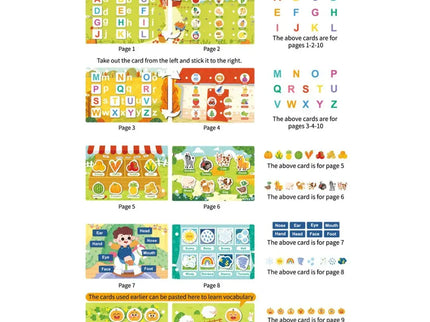Carte educativă Busy Book, 6 tematici - Bebeboo - Totul pentru copii. Jucării, Hăinuțe, Perne, Mobilier, Textile