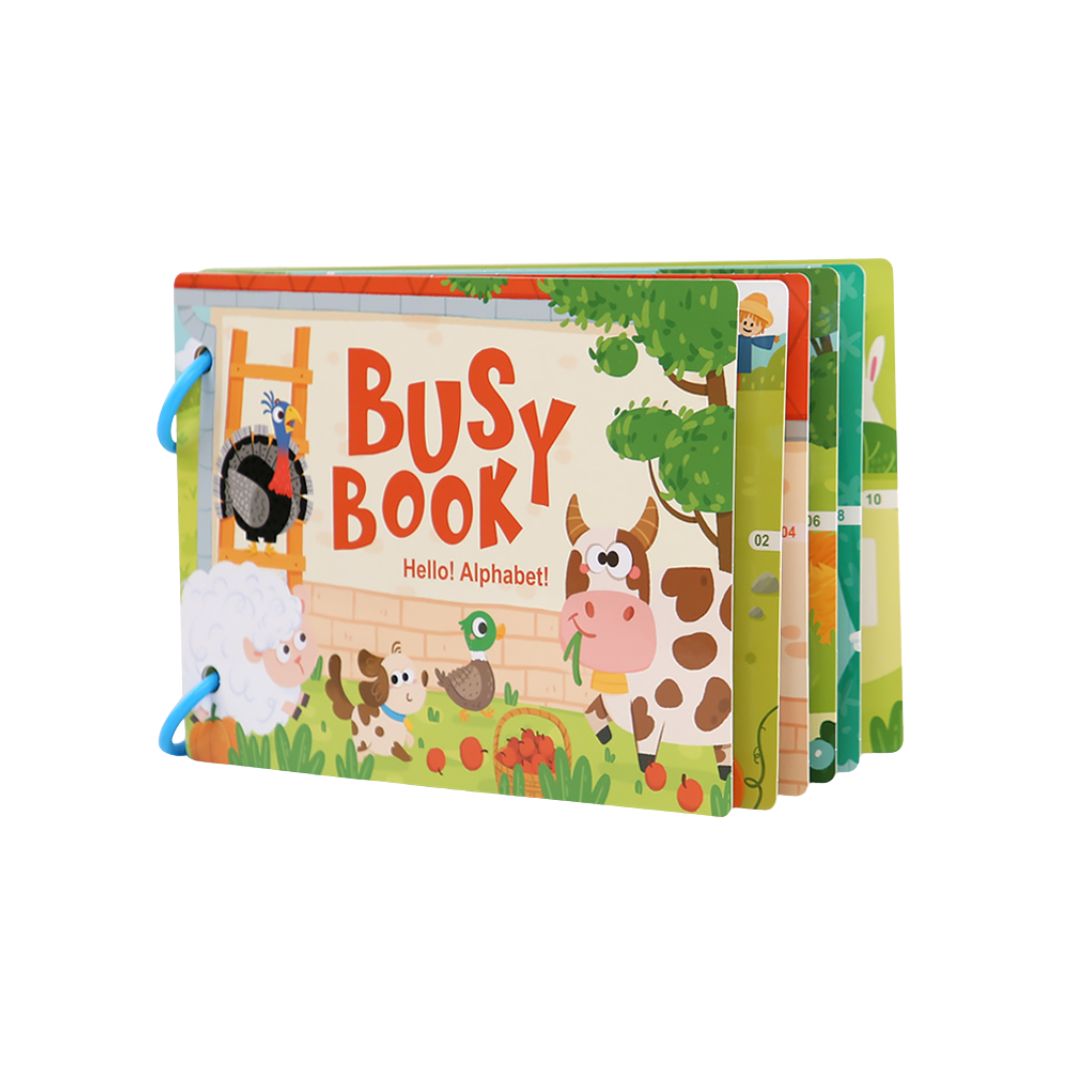 Carte educativă Busy Book, 6 tematici