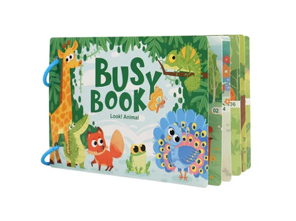 Carte educativă Busy Book, 6 tematici - Bebeboo - Totul pentru copii. Jucării, Hăinuțe, Perne, Mobilier, Textile