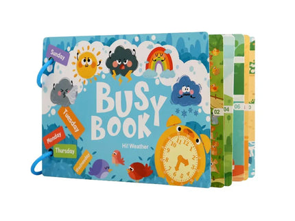 Carte educativă Busy Book, 6 tematici - Bebeboo - Totul pentru copii. Jucării, Hăinuțe, Perne, Mobilier, Textile